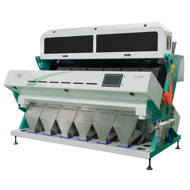 6 차트 지능형 광학 CCD 카메라 PET PVC HDPE 플라스틱 색상 정렬 기계 와이파이 리모컨