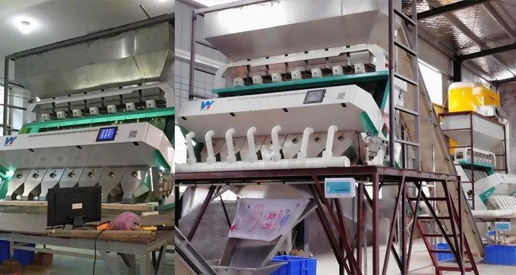 니르 플라스틱 색상 분류 기계 PCB 플라스틱 펠릿 색상 분류기 CCD 카메라와 LED 조명