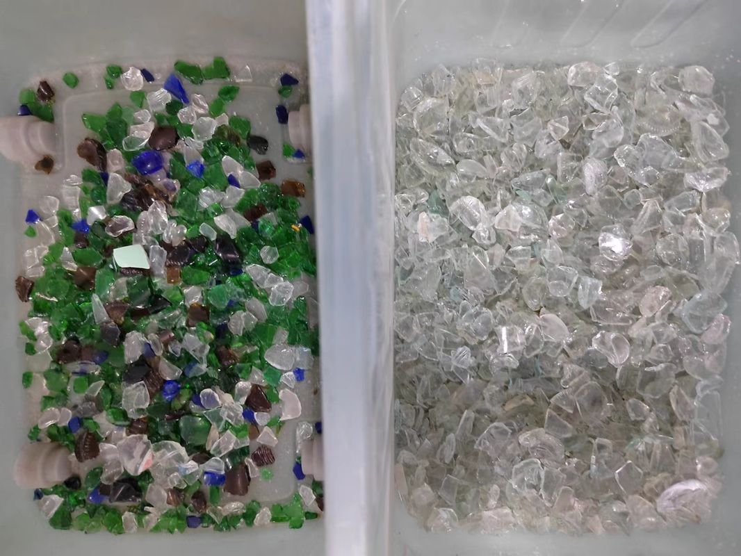 고 정밀 구리 알루미늄 컬러 분리 벨트 타입 녹색 갈색 유리 컬러 분류기