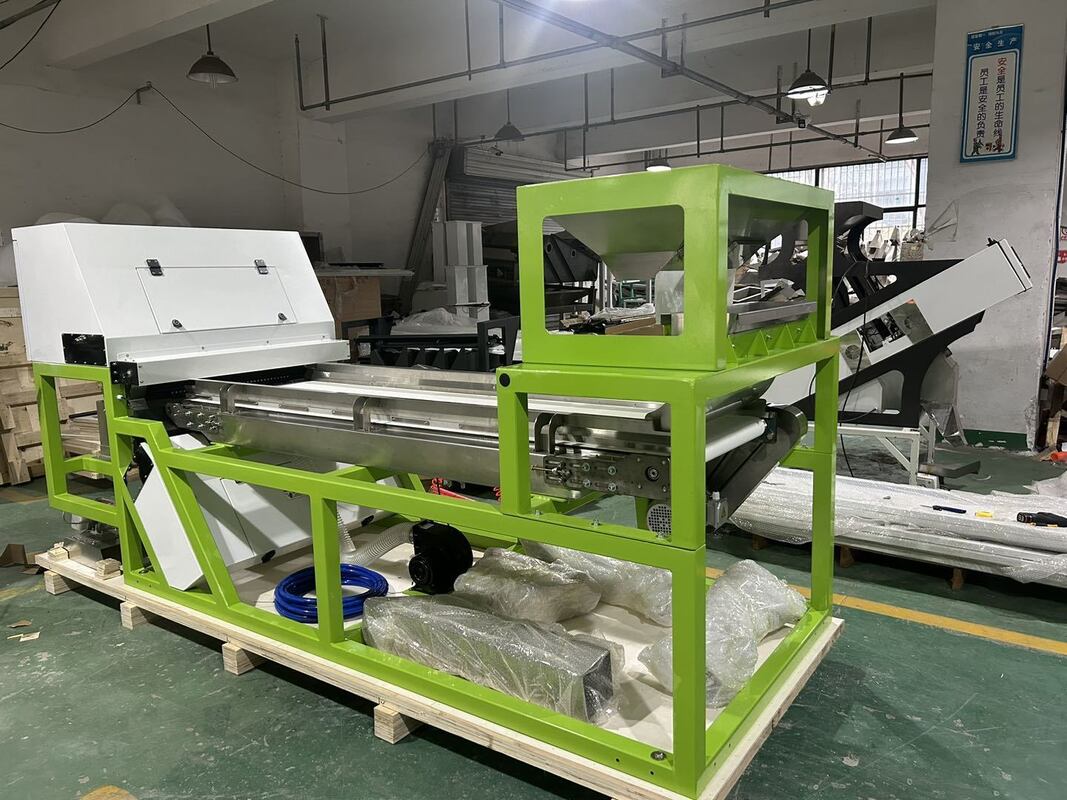 산업용 고정밀 ≥99.99% 망간 광석 컬러 선별기 (LED 광원 및 금속 배출기 포함, 조약돌 선별용)