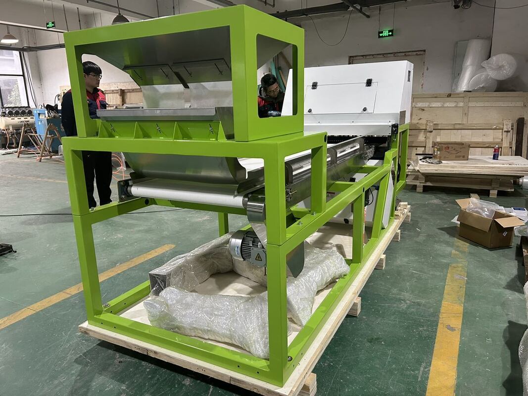 산업용 고정밀 ≥99.99% 망간 광석 컬러 선별기 (LED 광원 및 금속 배출기 포함, 조약돌 선별용)