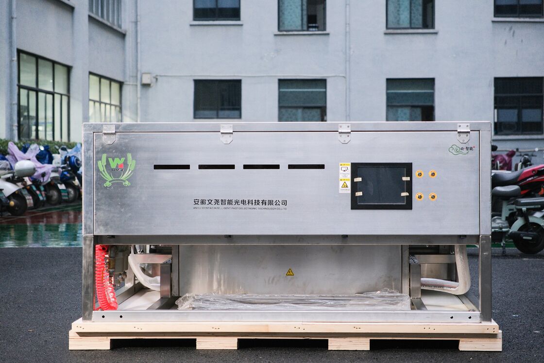 웬야오 주니퍼 베리 컬러 소터 와이드 벨트 스테인리스 스틸 블루베리 딸기 라즈베리 컬러 선별기 공장 가격 CE 인증서 원격 제어