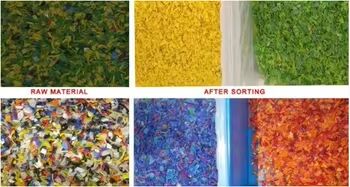 PET, PC, HDPE, PVC 플레이크 색상 분류기 기계에 적합한 지능형 플라스틱 색상 분류기