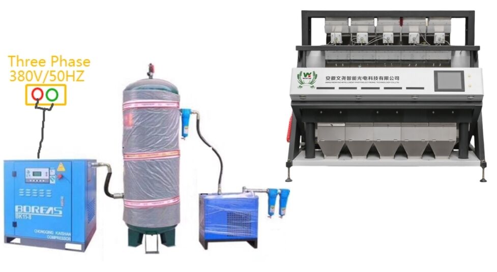 웬야오 5 차트 지능형 광학 분류기 자동 월넛 컬러 сортер 커널 및 셸 소나무 견과류 컬러 сортер 기계