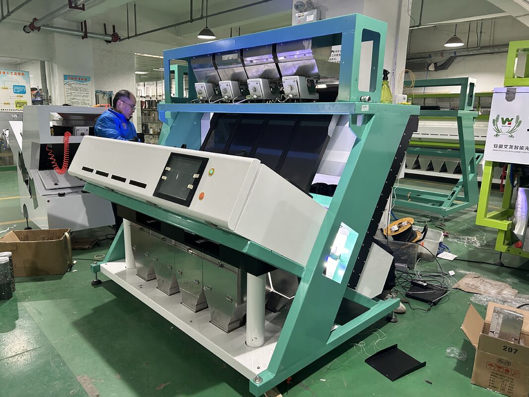 WENYAO 지능형 4 채널 광학 곡물 색상 분류기 고정밀 및 2.-4T/H 용량 쌀 밀 분류기