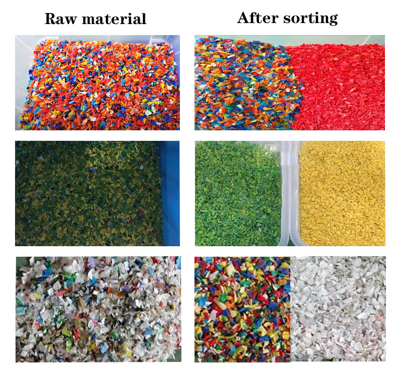WENYAO 정밀 플라스틱 색상 분류기 99.99% 미세 플라스틱 알갱이의 정확성 CE 플라스틱 색상 분류 기계