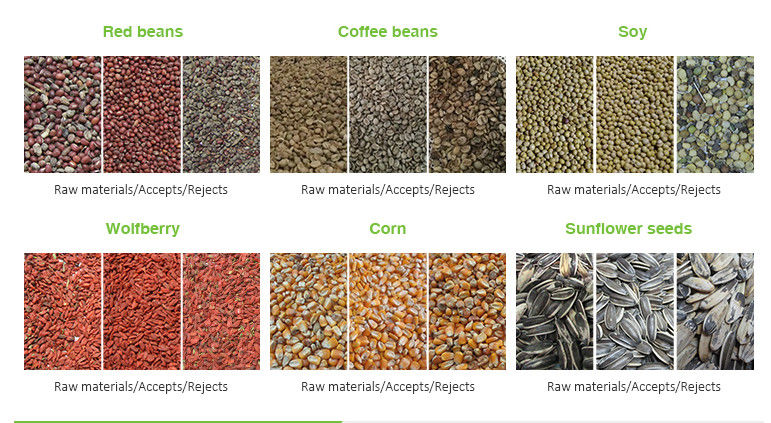 Beans/Rice/Wheat/Maize를 위한 WENYAO CCD 낟알색 분류기 작은 칼라 셀렉터 기계