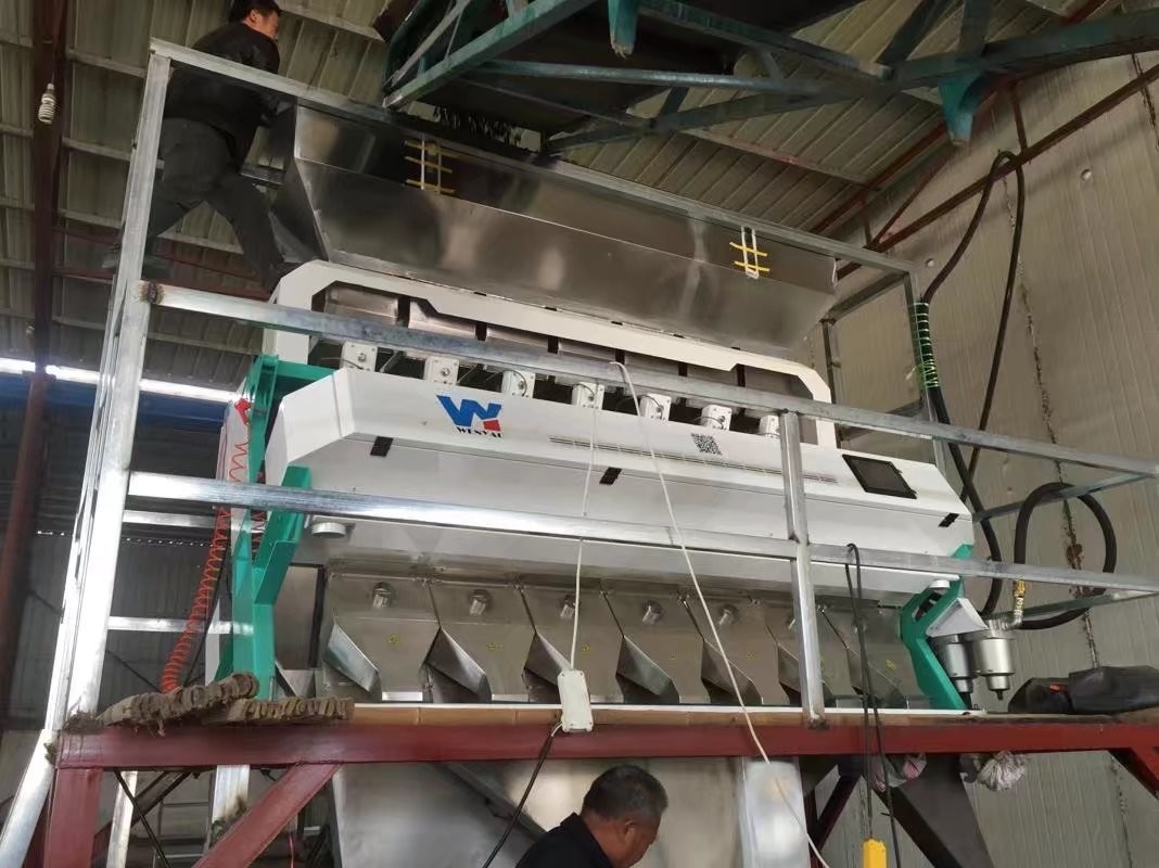 6 차트 지능형 광학 CCD 카메라 PET PVC HDPE 플라스틱 색상 정렬 기계 와이파이 리모컨