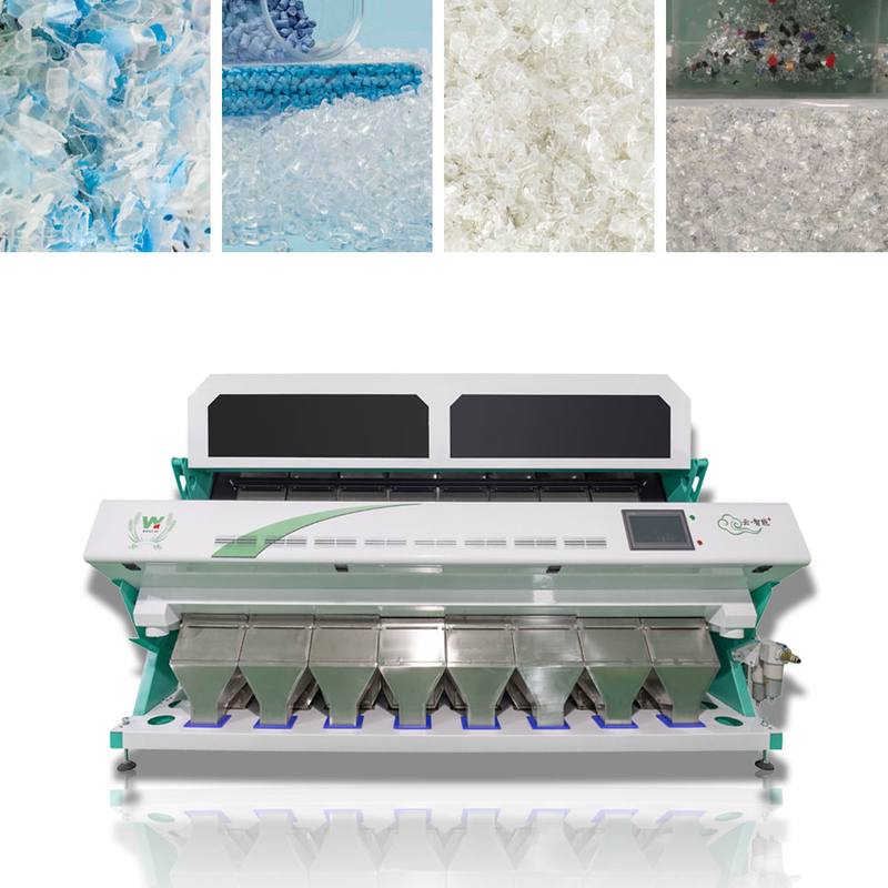 웬야오 PET PVC PP HDPE PS 플라스틱 색채 선별기 8 급류 512 채널