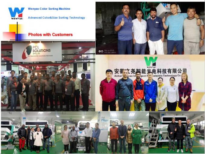 6 차트 지능형 광학 CCD 카메라 PET PVC HDPE 플라스틱 색상 정렬 기계 와이파이 리모컨 12