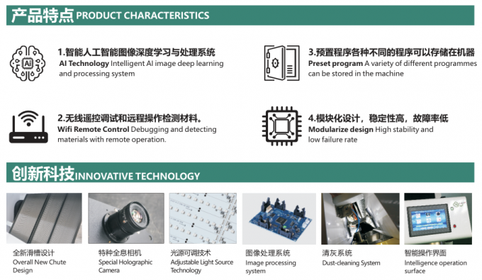 검은 녹색 차 색상 정렬 차 광적 정렬 기계 차 가공 5