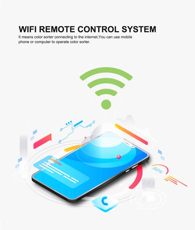 곡물 쌀 콩 선별 작업용 고속 자동 청소 색상 선별기 7