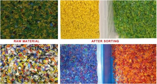 자동 고출력 CCD 카메라 컬러 서터 애완동물 입자 컬러 플래크 분리 기계 플라스틱 폐기물 산업 4