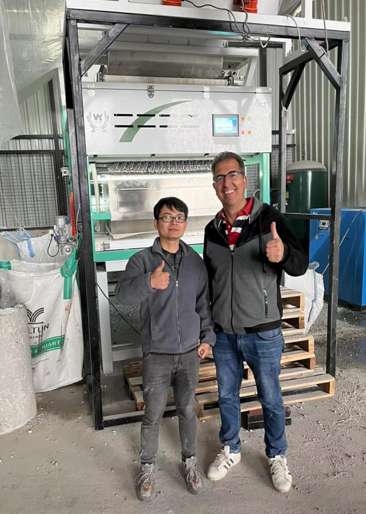 중국 최고 품질 벨트 광 피스타치오 색상 분류기 17